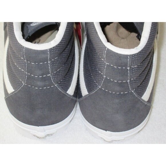 Vans Men's Sk8-Hi Textured Asphalt Grey White Striped Suede shoes Size 11.5 NIB - Picture 5 of 5
